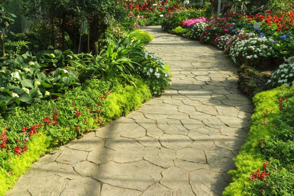 Stone Pathway Repair in Fayetteville