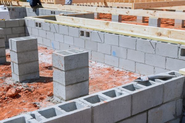 Cement Block Installation in Fayetteville