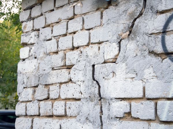 Cracked Brick Wall Repair in Fayetteville