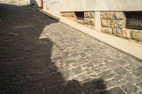 Stone Sidewalk Repair in Fayetteville